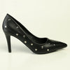 Madison Oakie Studded Stiletto Court - Black