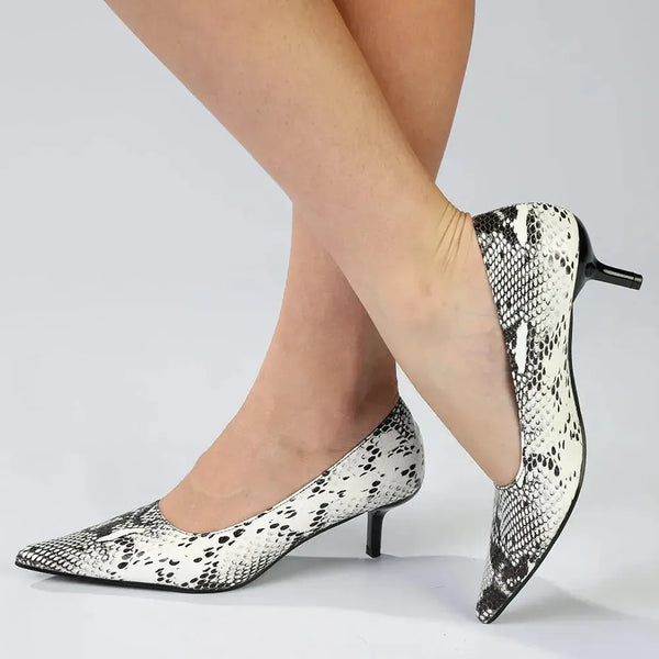 Madison Oceana Low Heel Court - Black/White