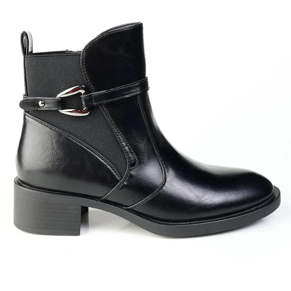 Madison Octavia Ankle Boo - Black