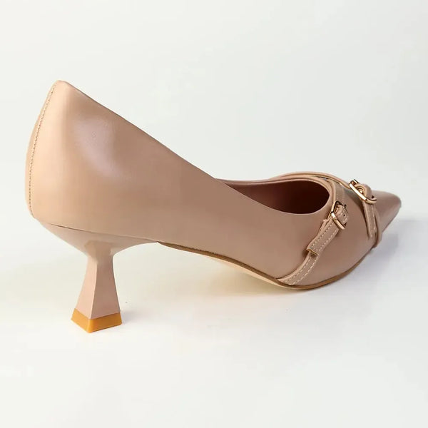 Madison Octavia Buckle Strap Court - Nude