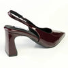 Madison Odette Basic Slingback On Block Heel - Wine