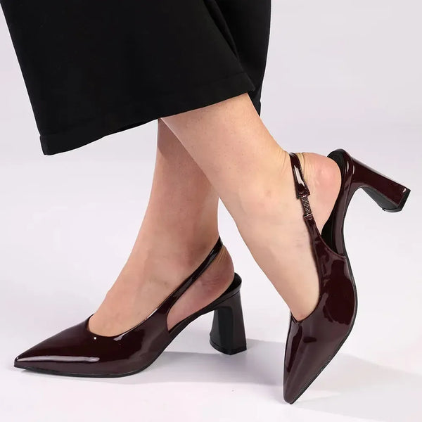 Madison Odette Block Heel - Wine