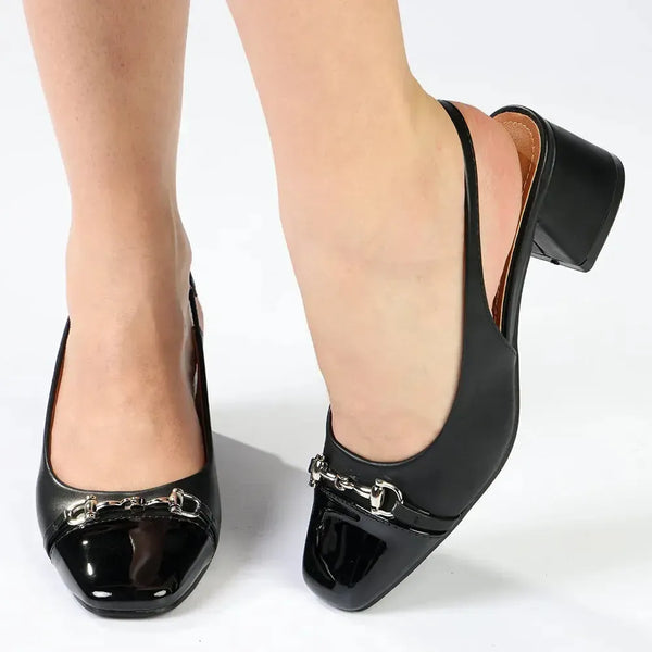 Madison Ofeera 2 Trim Block Heel - Black