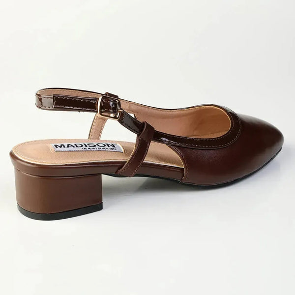 Madison Oksana 2 Low Block Heel - Chocolate