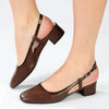 Madison Oksana 2 Low Block Heel - Chocolate