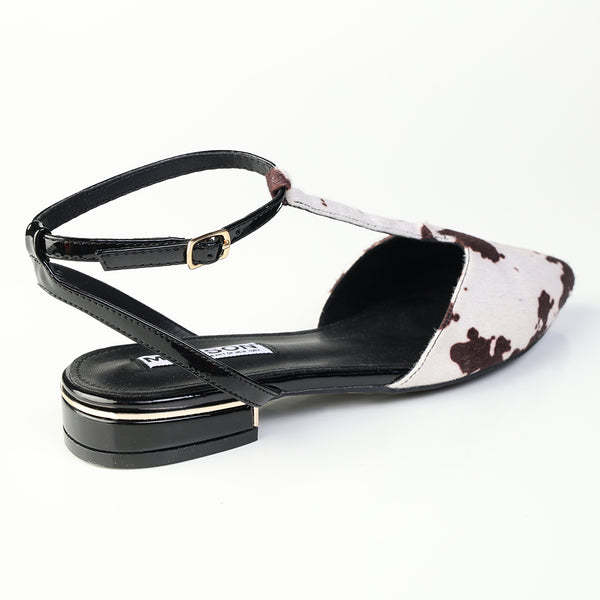 Madison Ola T-Bar Loafer -  Cow Printed