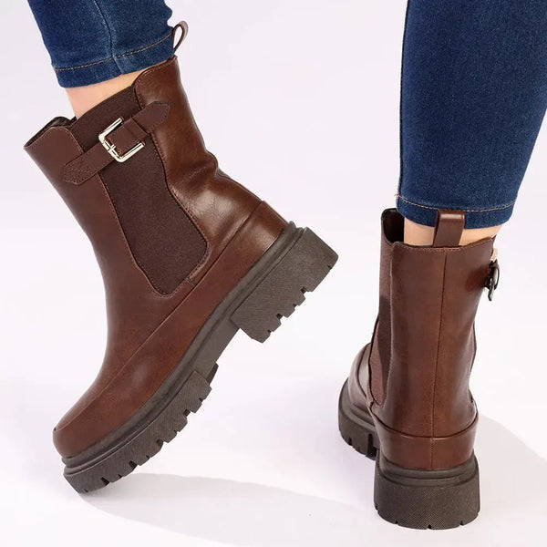 Madison Olva Ankle Boot - Chocolate
