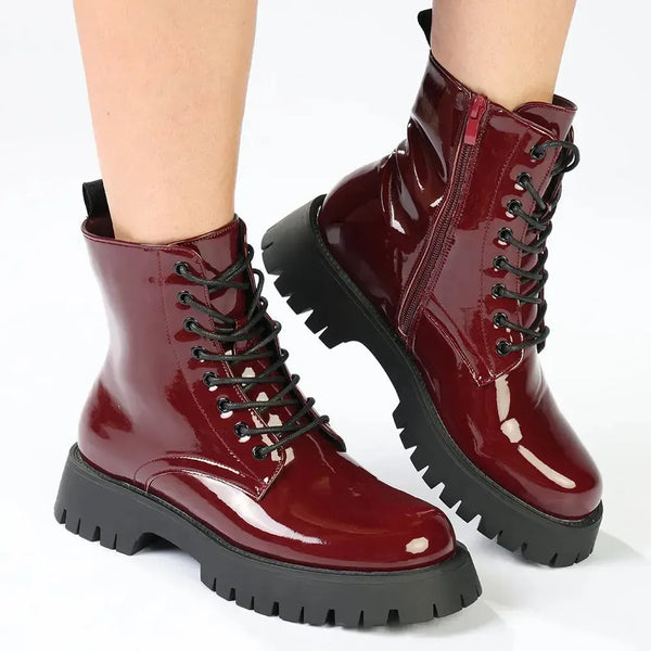 Madison Olwyn Boot - Burgundy