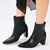 Madison Olympia Slim Block Ankle Boot - Black