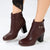 Madison Ombretta Ankle Boot - Wine