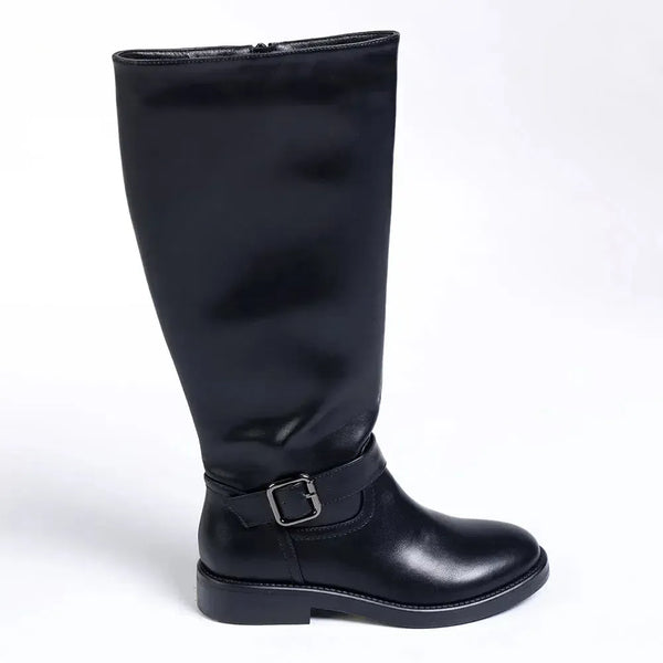 Madison Ona Buckle Rider Boot - Black