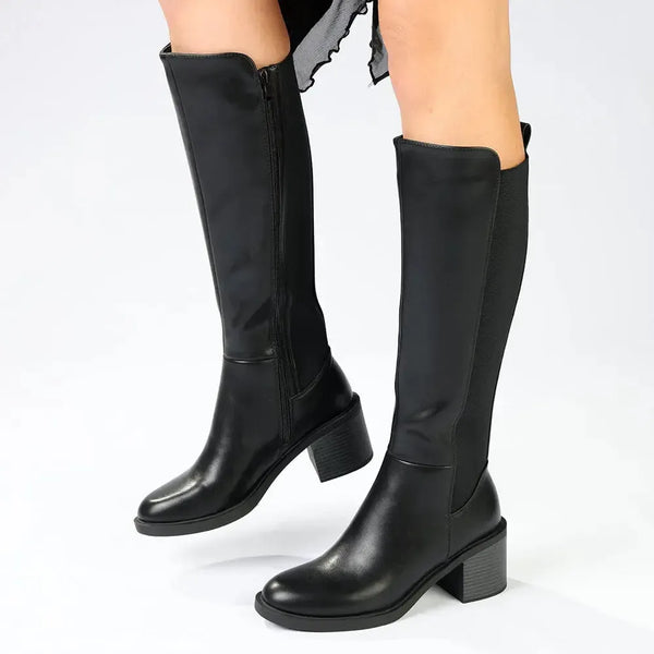 Madison Onley Combination Long Boot - Black