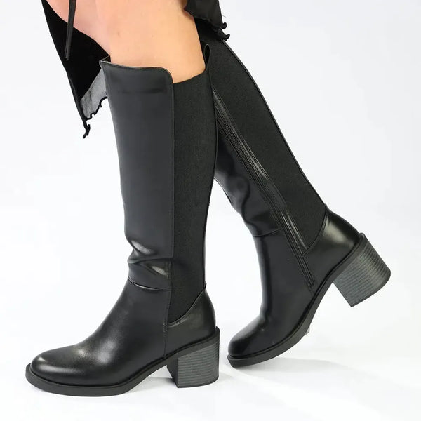 Madison Onley Combination Long Boot - Black