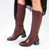 Madison Onley Combination Long Boot - Wine