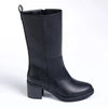 Madison Opal Mid Calf Block Heel Boot - Black