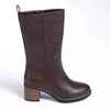 Madison Opal Mid Calf Block Heel Boot - Brown