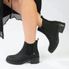 Madison Orette Chelsea Low Block Heel Boot - Black
