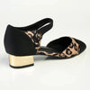 Madison Ottoline 2 Low Block Heel - Leopard/Black