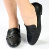 Madison Ozma Loafer With Saddle - Black