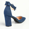 Madison Padma Block Heel Court -Dark Blue-Madison Heart of New York-Buy shoes online