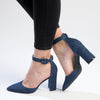 Madison Padma Block Heel Court -Dark Blue-Madison Heart of New York-Buy shoes online