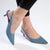 Madison Paige kitten Slingback Heels -Blue-Madison Heart of New York-Buy shoes online