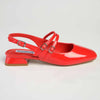 Madison Paisley Low Block Heel - Red-Madison Heart of New York-Buy shoes online