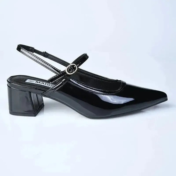 Madison Pally Fashion Court Heel - Black Patent
