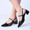 Madison Pally Heel- Black Patent