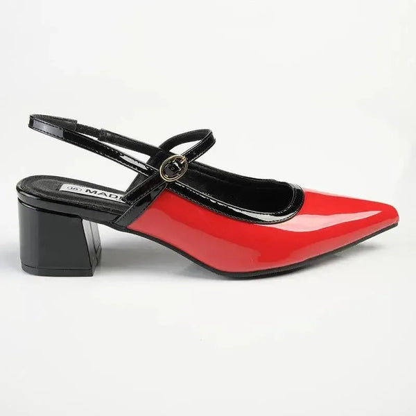 Madison Pally Heel - Red / Black