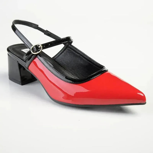 Madison Pally Heel - Red / Black