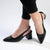 Madison Palmer Slingback Low Block Heel Court - Black-Madison Heart of New York-Buy shoes online
