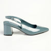 Madison Palmer Slingback Low Block Heel Court - Blue Grey-Madison Heart of New York-Buy shoes online