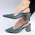 Madison Palmer Slingback Low Block Heel Court - Blue Grey-Madison Heart of New York-Buy shoes online