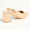 Madison Palmer Slingback Low Block Heel Court - Nude-Madison Heart of New York-Buy shoes online