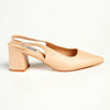 Madison Palmer Slingback Low Block Heel Court - Nude-Madison Heart of New York-Buy shoes online