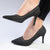Madison Parker Denim Court Heels - Black-Madison Heart of New York-Buy shoes online