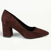 Madison Patricia Block Heel Court - Chocolate