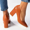 Madison Patricia Block Heel Court - Tan