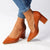 Madison Patricia Block Heel Court - Tan