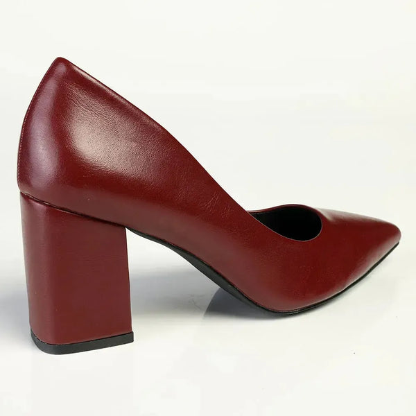 Madison Patricia Block Heel Court - Wine