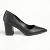 Madison Patricia Medium Block Heel Court - Black-Madison Heart of New York-Buy shoes online