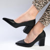 Madison Patricia Medium Block Heel Court - Black-Madison Heart of New York-Buy shoes online