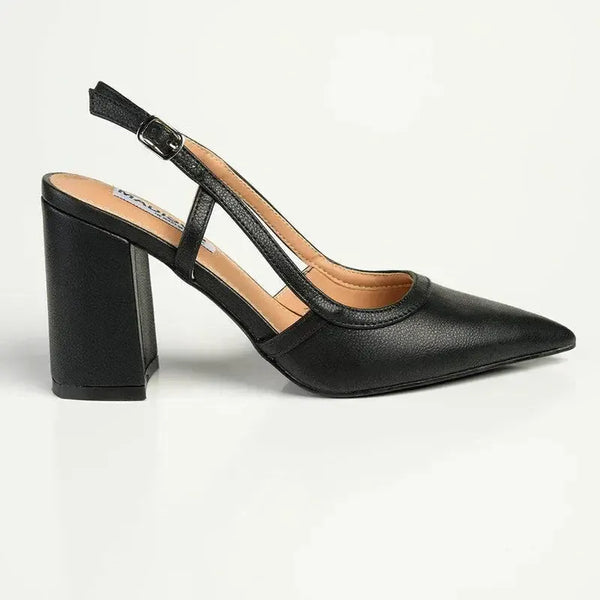 Madison Paula Block Heel - Black