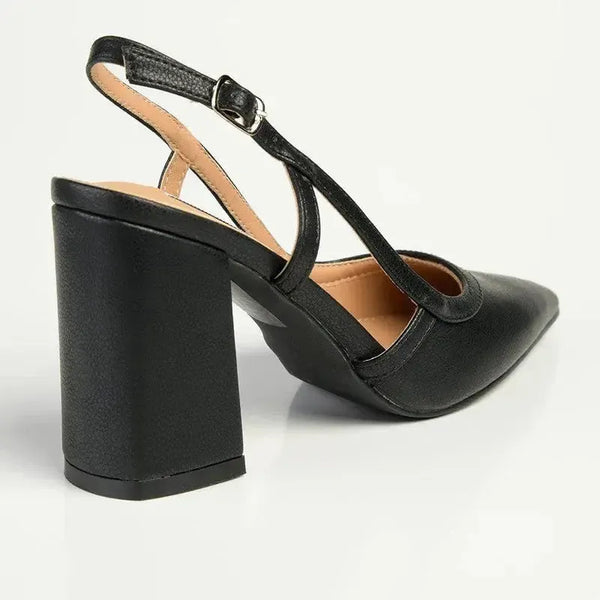 Madison Paula Block Heel - Black