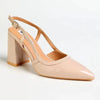Madison Paula Block Heel - Nude