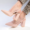 Madison Paula Slingback Block Heel Court - Nude-Madison Heart of New York-Buy shoes online