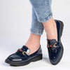 Madison Paxton Ladies Slip On Loafers - Navy-Madison Heart of New York-Buy shoes online