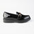 Madison Paxton Slip On Brogue With Gold Saddle Trim - Black-Madison Heart of New York-Buy shoes online