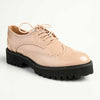 Madison Penelope Lace Up Brogue - Nude-Madison Heart of New York-Buy shoes online